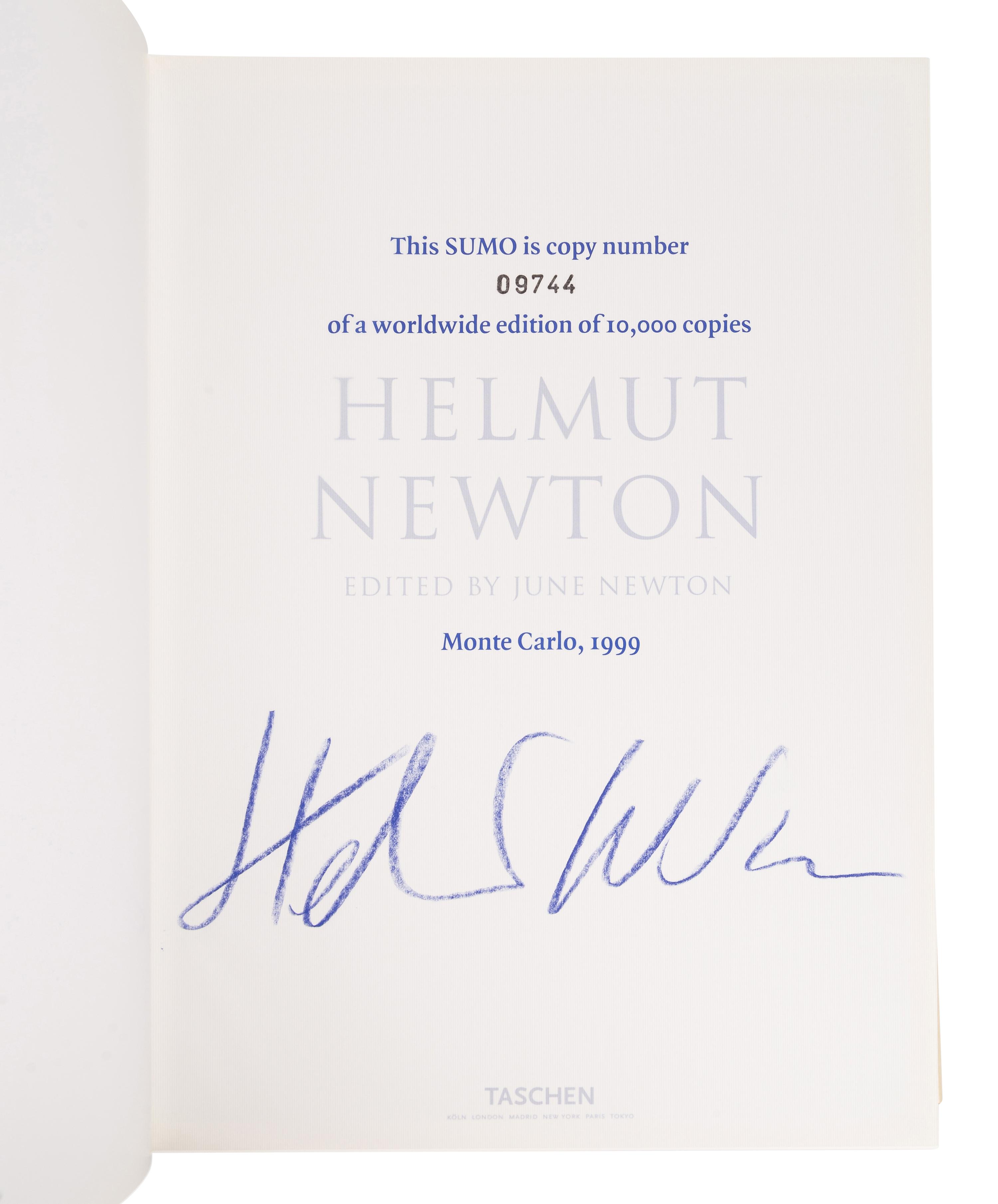 [ARTIST'S BOOK]. NEWTON, Helmut (1920-2004). Sumo . New York: Taschen, 1999.