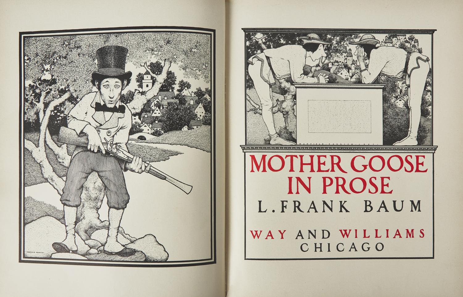[Parrish, Maxfield] Baum, L. Frank. Mother Goose in Prose
