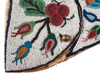 Plains Cree Beaded Hide Tobacco Bag and Pistol Holster