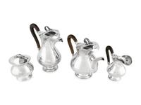A Buccellati Silver Four-Piece Tea and Coffee Service