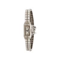14K White Gold and Diamond Watch