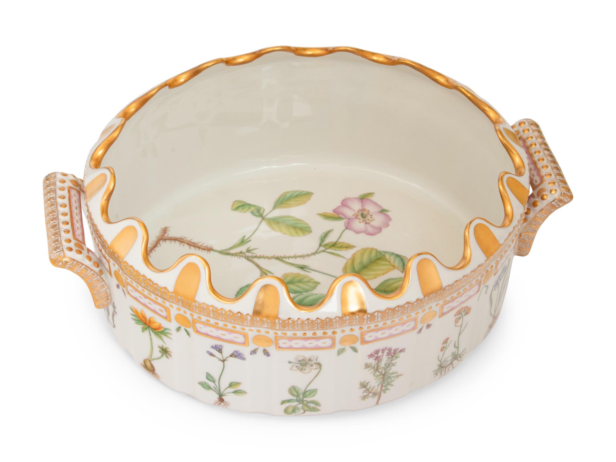 A Royal Copenhagen Flora Danica Monteith Bowl