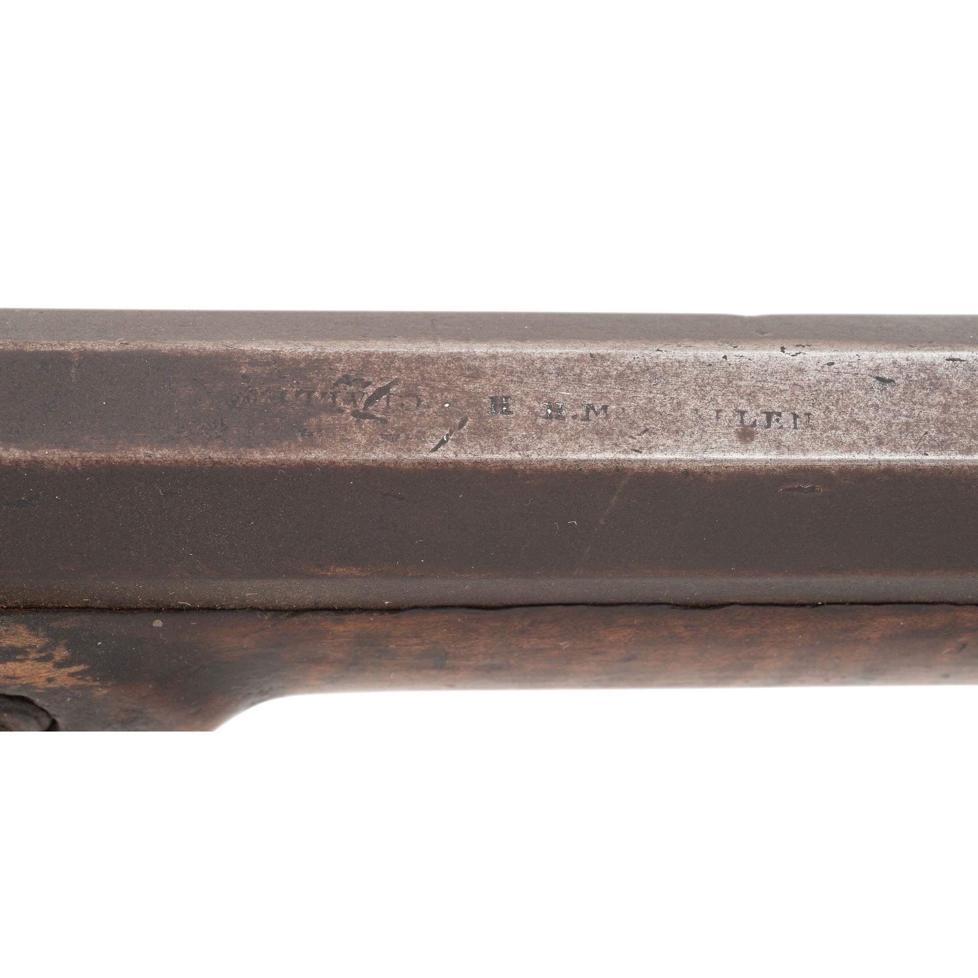 Full Stock Kentucky Long Rifle with Peep Sight by H. McClallen of New York