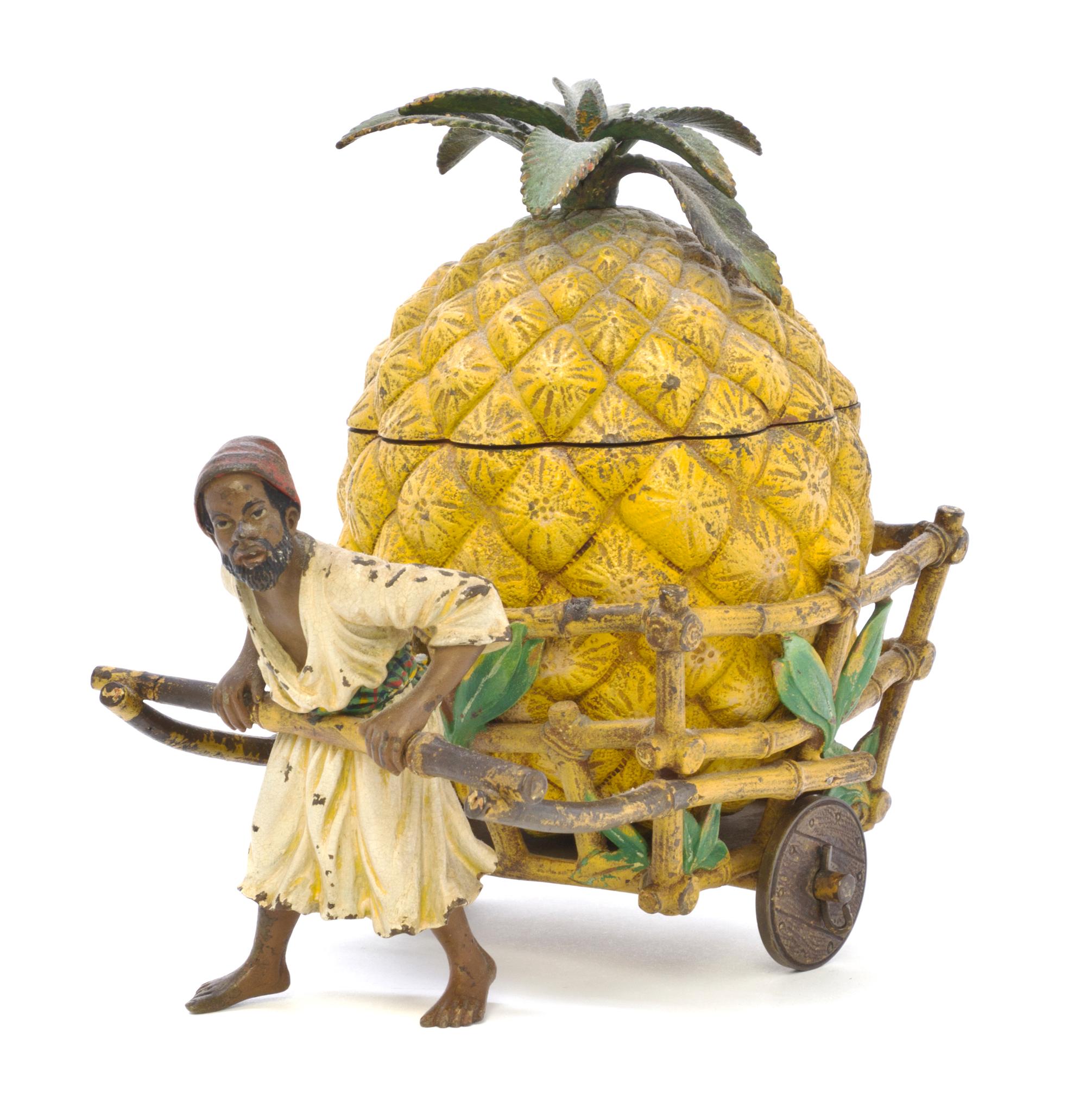 An Austrian Cold Painted Bronze Figural Group, Length 7 inches.