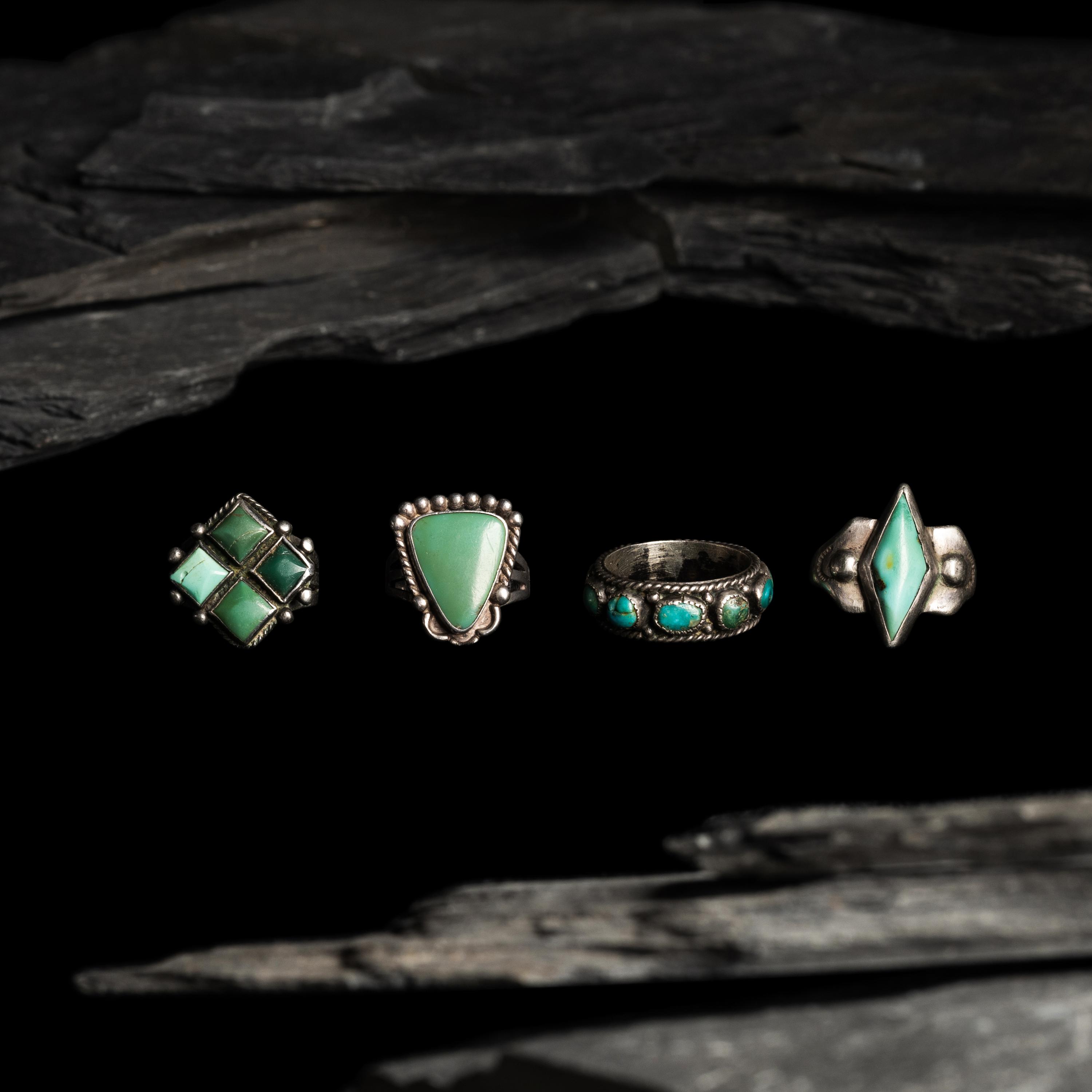 Navajo Silver and Turquoise Rings