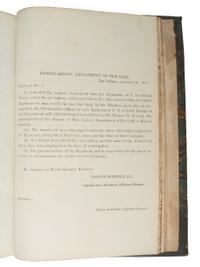[CIVIL WAR]. Bound volume of General Orders and Circulars issued by the Department of the Gulf including orders related to Colored Troops, Freedmen, and Lincoln's Assassination, 1865.