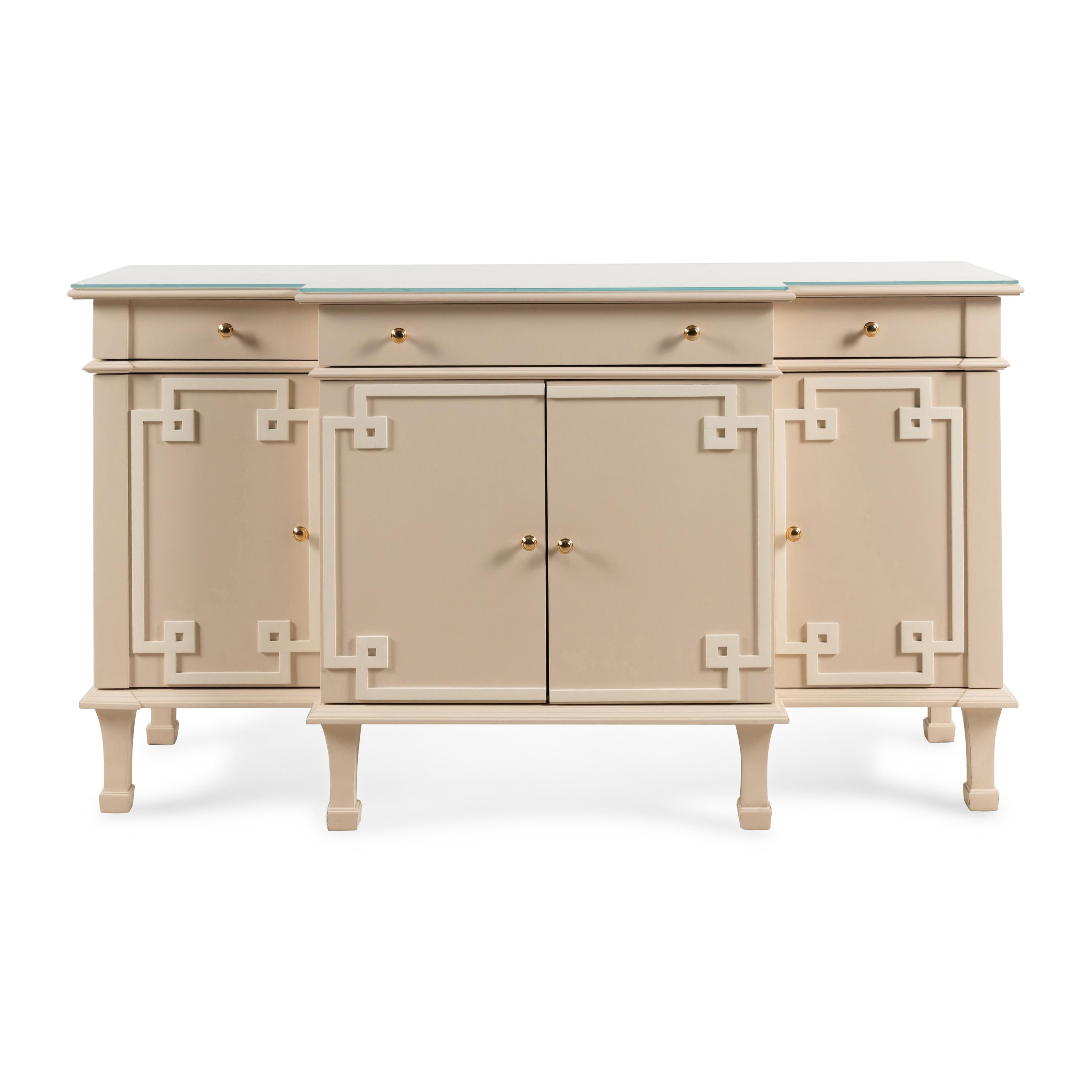 A Contemporary Painted Console Cabinet