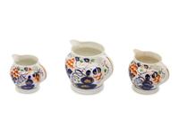 Three English Ironstone Pitchers