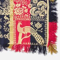 An assorted collection of five woven wool coverlets and one quilt; 19th century