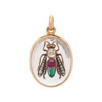 VICTORIAN, MULTIGEM FLY LOCKET