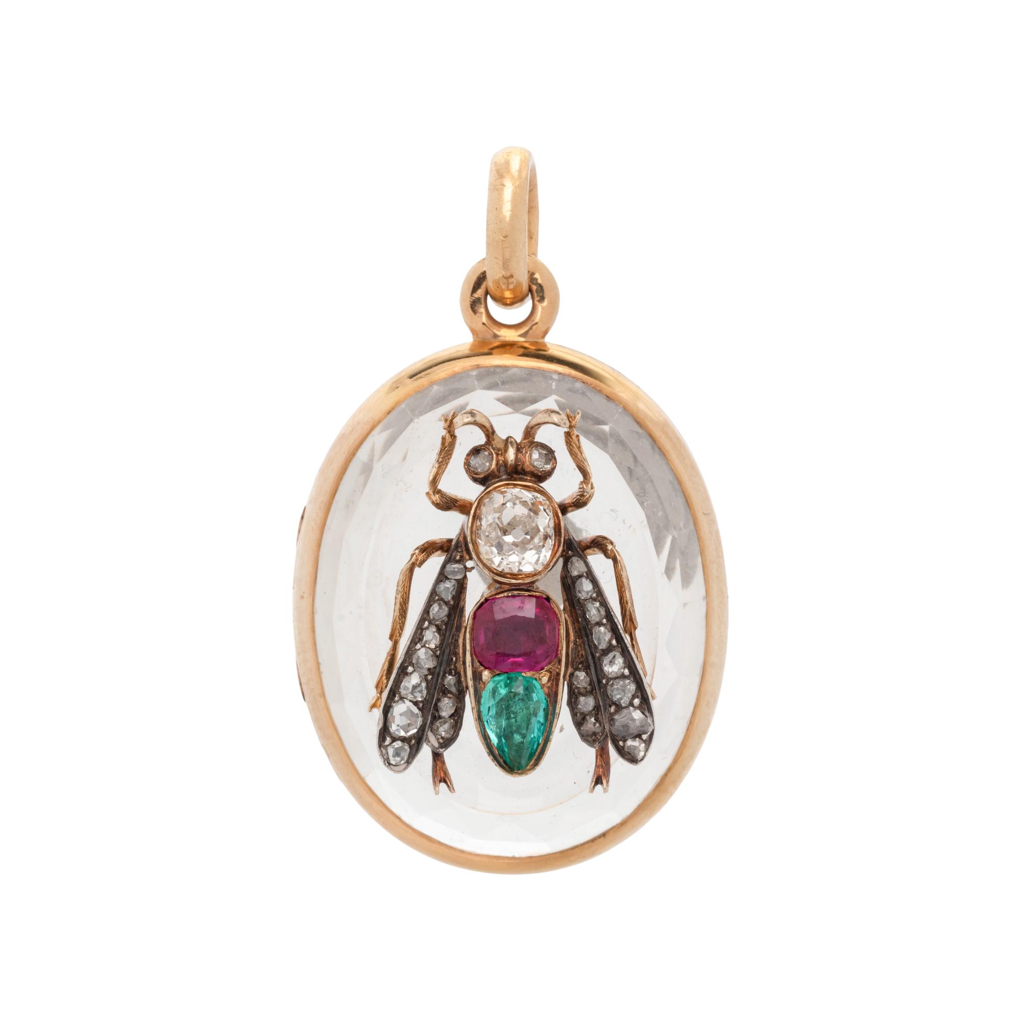 VICTORIAN, MULTIGEM FLY LOCKET