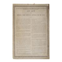[U.S. Navy]. Broadside entitled "An act to provide a more efficient discipline for the Navy." 1867.