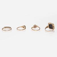 A Collection of Four Vintage Rings