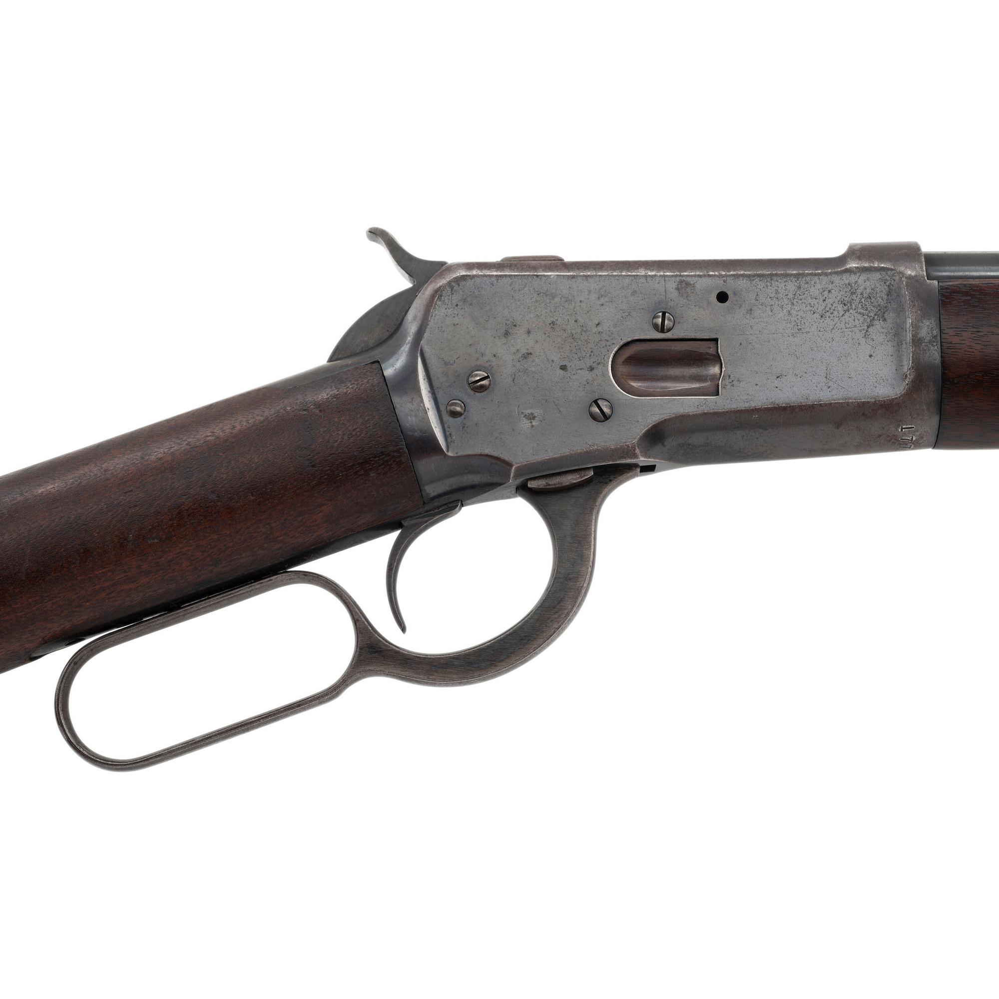 ** Winchester Model 1892 with Button Magazine and Replaced Barrel