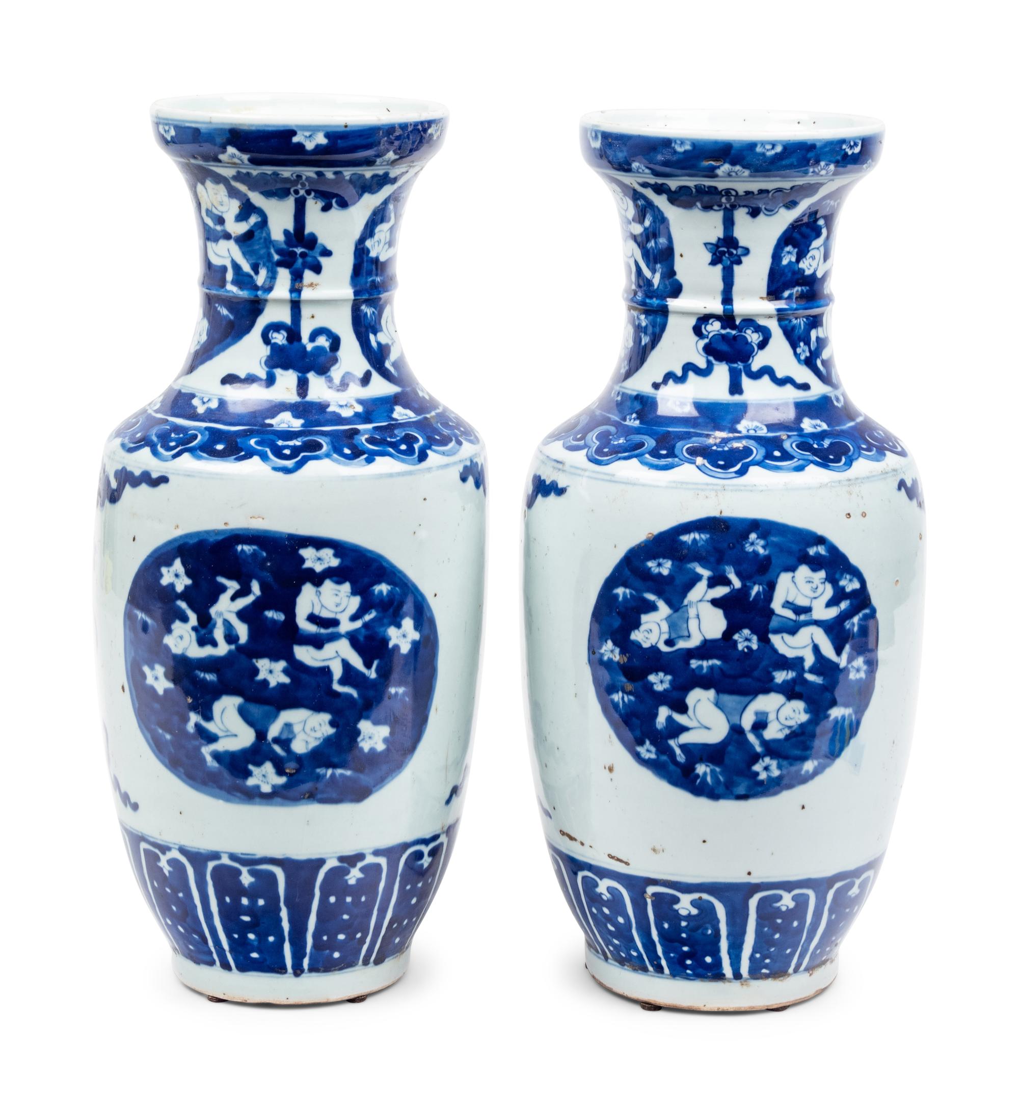 A Pair of Chinese Porcelain Vases
