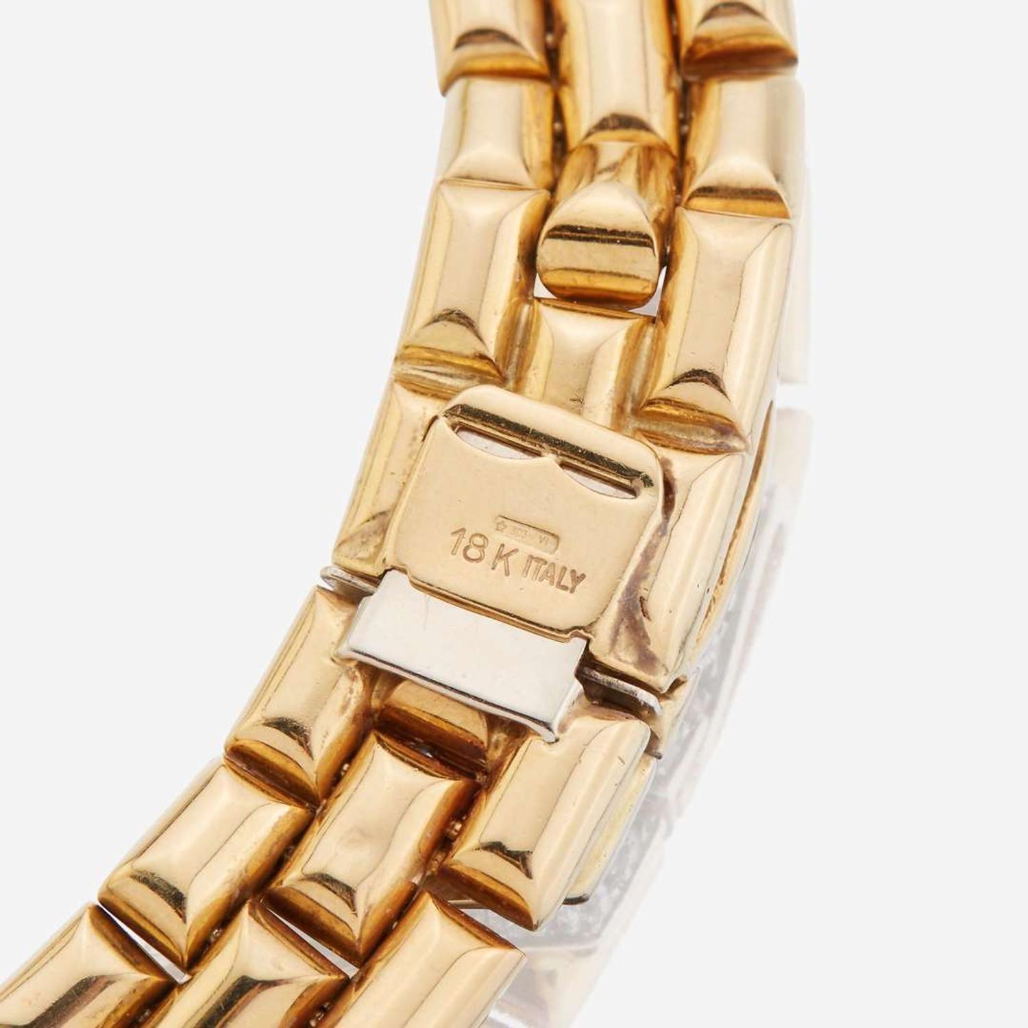 An eighteen karat gold and diamond choker, Italy