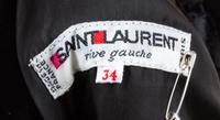 An Yves Saint Laurent Black Wool Tuxedo Dress,