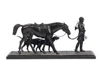 An English Bronze Figural Group