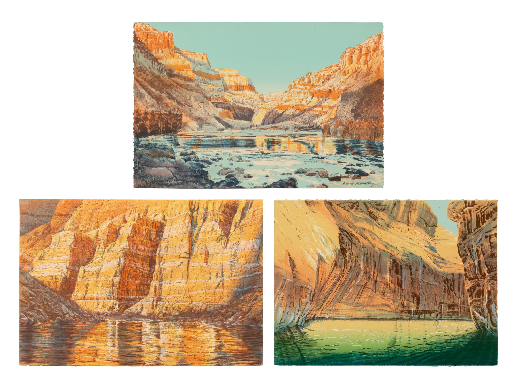 Three Works: Dubendorff Morning , edition 24/80, Marble Canyon, edition 70/80 and Powell Love , edition 10/100