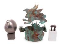 Three Metal Figural Group s