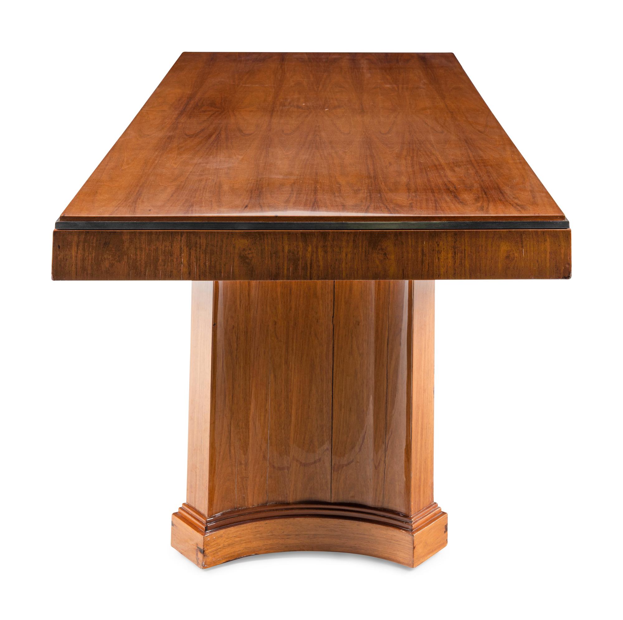 An Art Deco Walnut Desk
