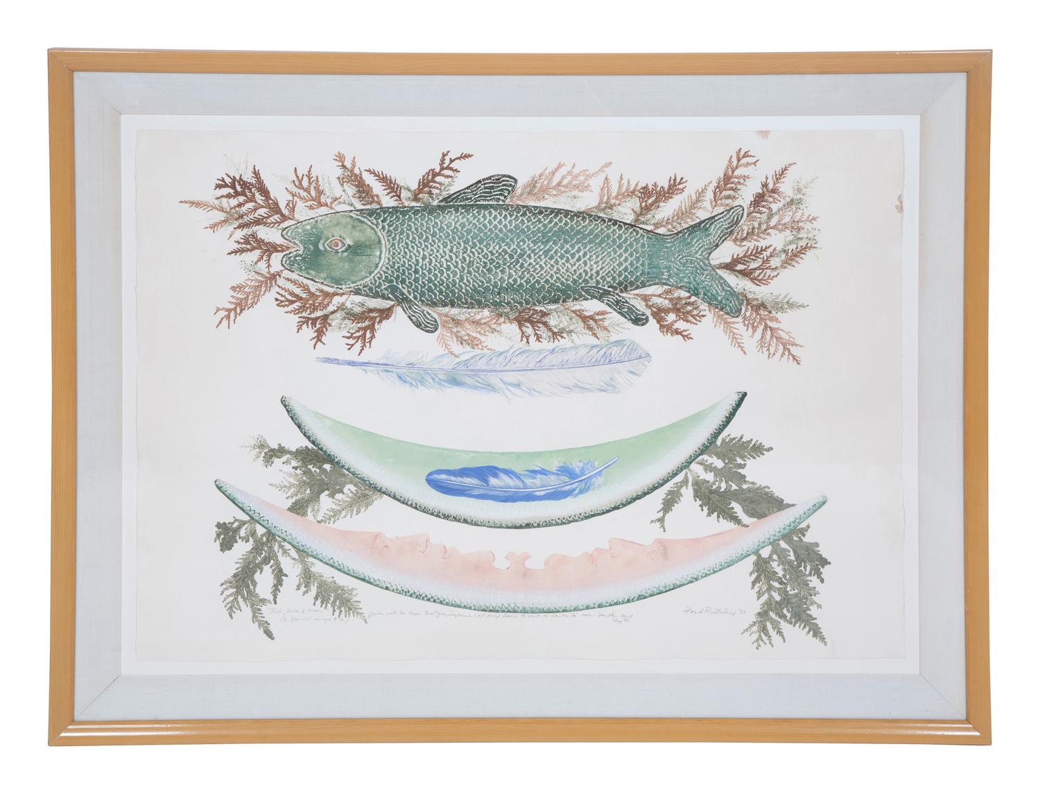 A Group of Six Color Lithographs by Ford Ruthling (American, 1933-2015)