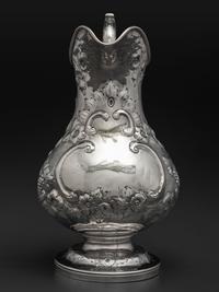 An American Coin Silver Pitcher