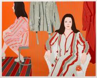 Phyllis Sloane, (American, 1921-2009), Woman in Red Room
