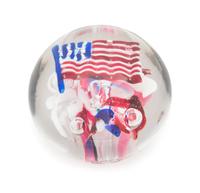 An Antique American Patriotic Paperweight Diameter 3 1/4 inches