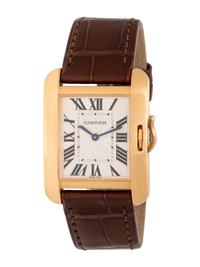 CARTIER, 18K ROSE GOLD 'TANK ANGLAISE' WATCH