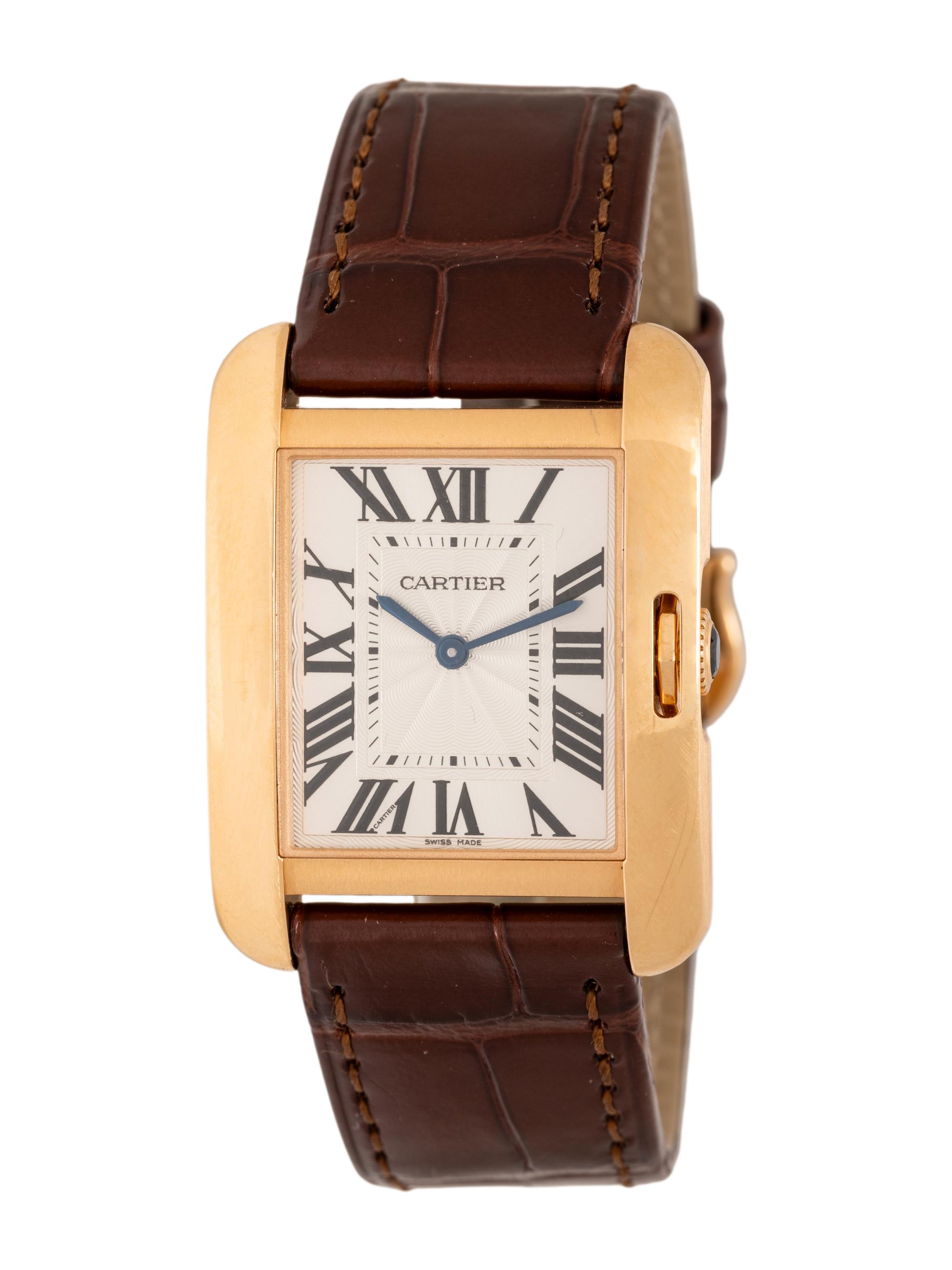 CARTIER, 18K ROSE GOLD 'TANK ANGLAISE' WATCH