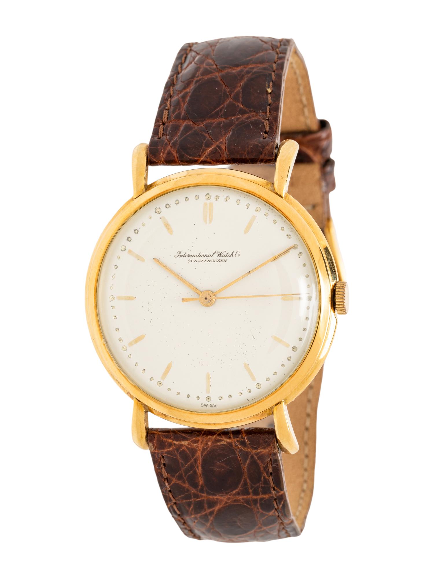 IWC, 18K YELLOW GOLD WATCH