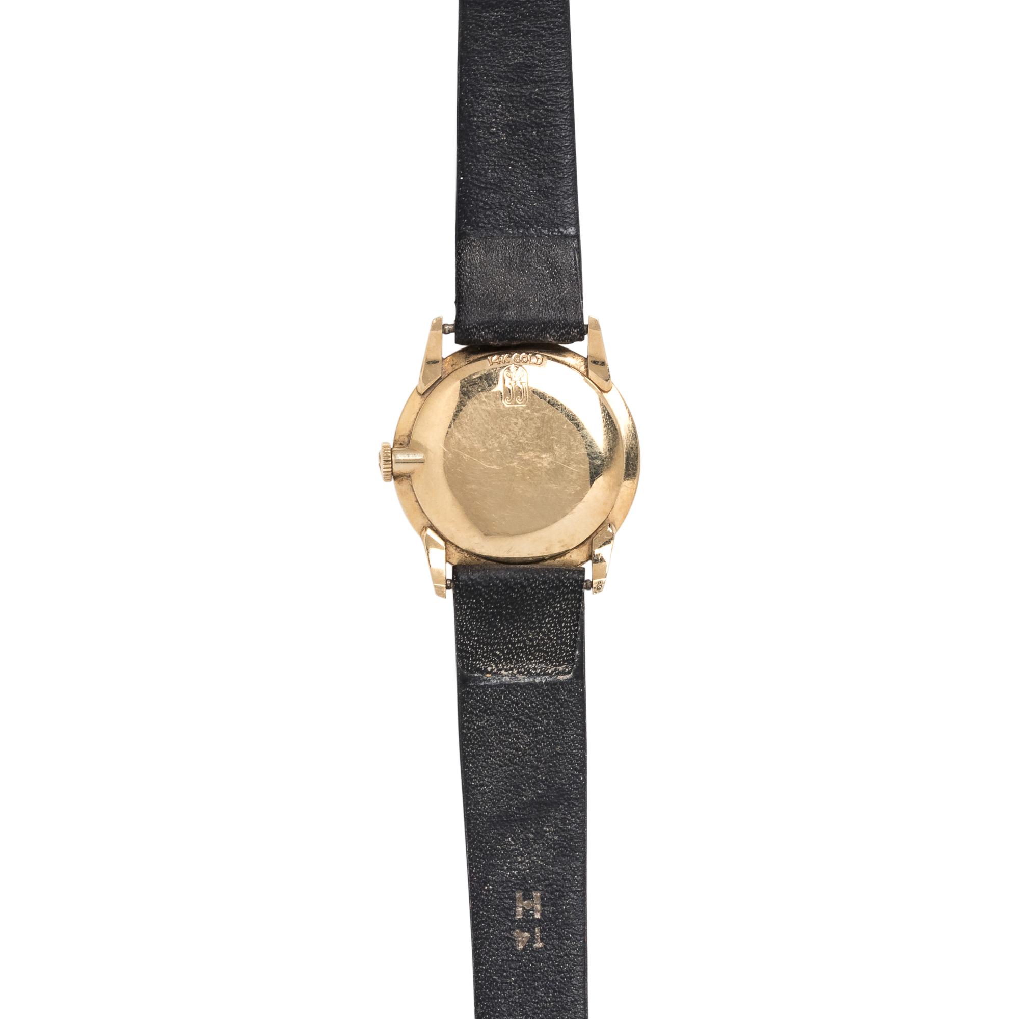 JULES JURGENSEN, 14K YELLOW GOLD WRISTWATCH