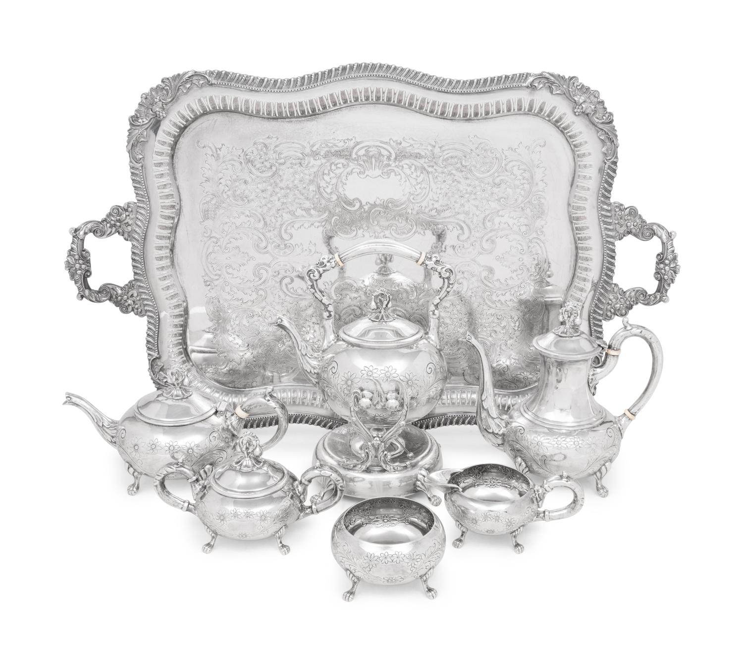 An American Silver Six-Piece Tea and Coffee Service
