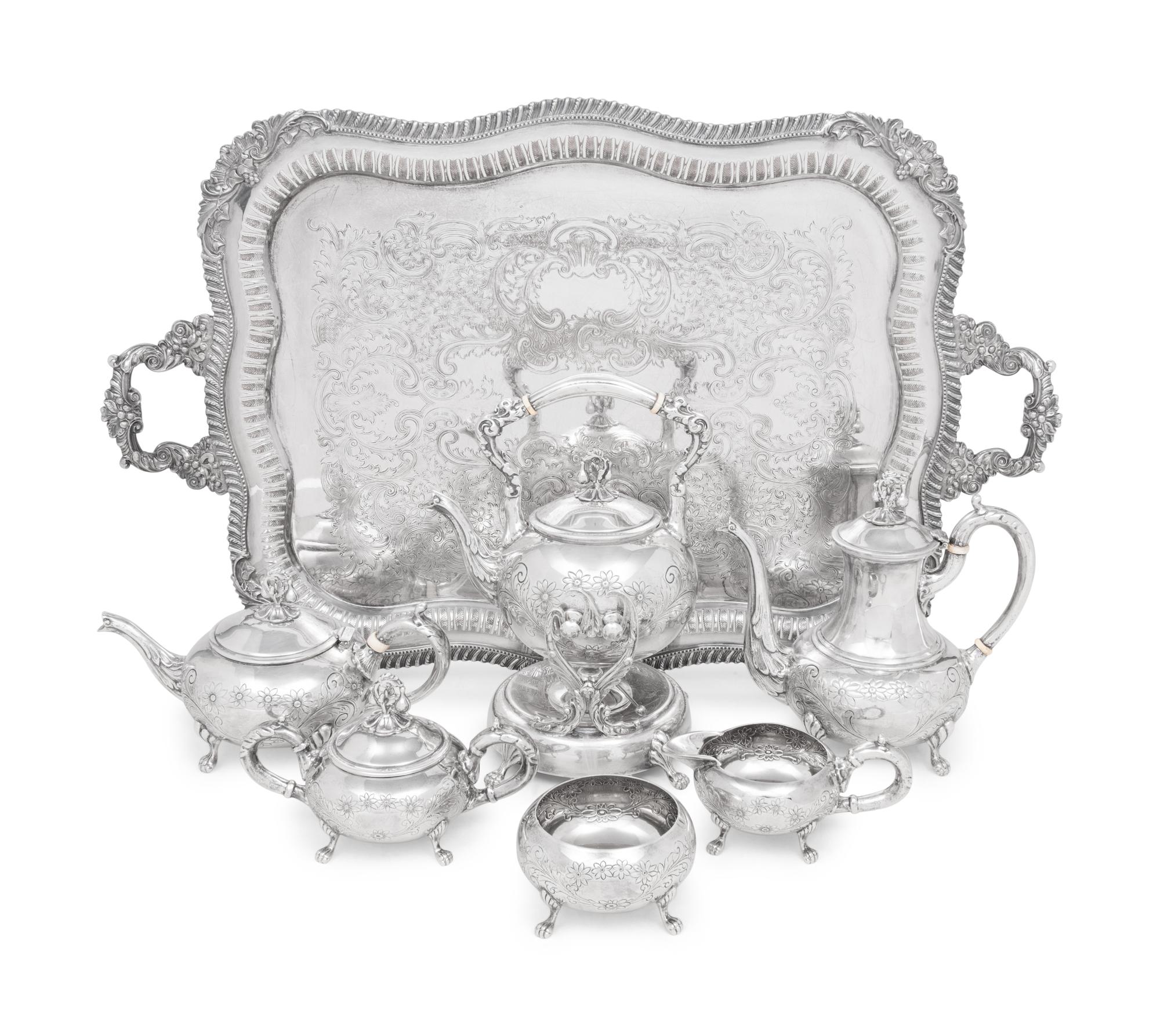 An American Silver Six-Piece Tea and Coffee Service