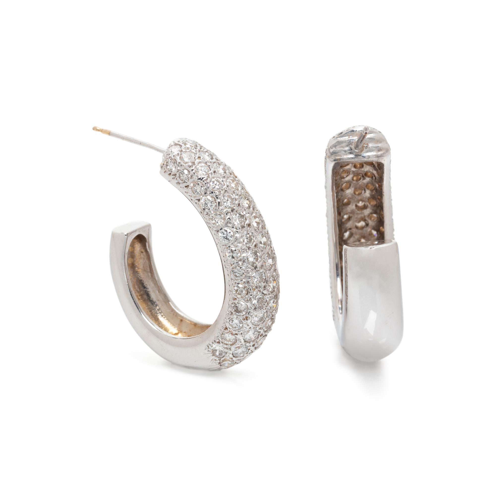 DIAMOND HOOP EARRINGS