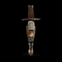 An Egyptian Gilt and Painted Wood Ptah-Sokar-Osiris