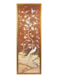 A Pair of Framed Reproduction French Wallpaper Panel Prints — 20TH CENTURY