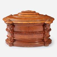 An Impressive George III Amboyna Wine Cooler