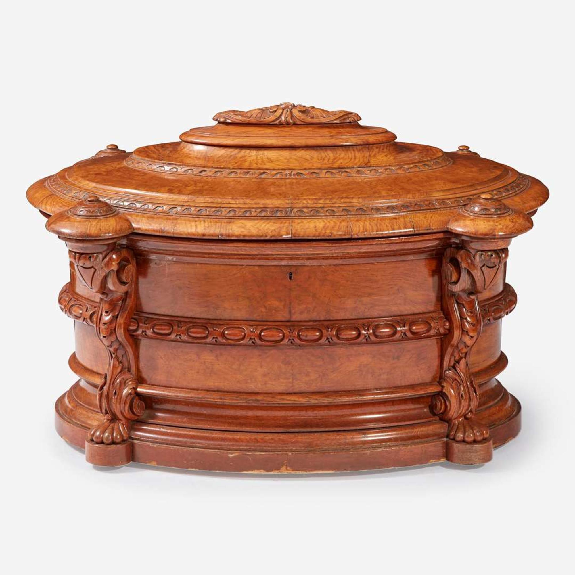 An Impressive George III Amboyna Wine Cooler