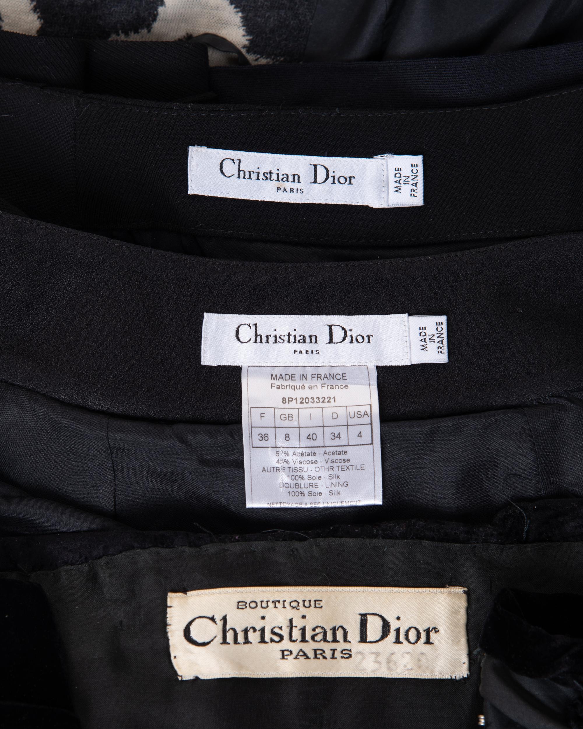 Four Christian Dior Skirts, 1960-2000s