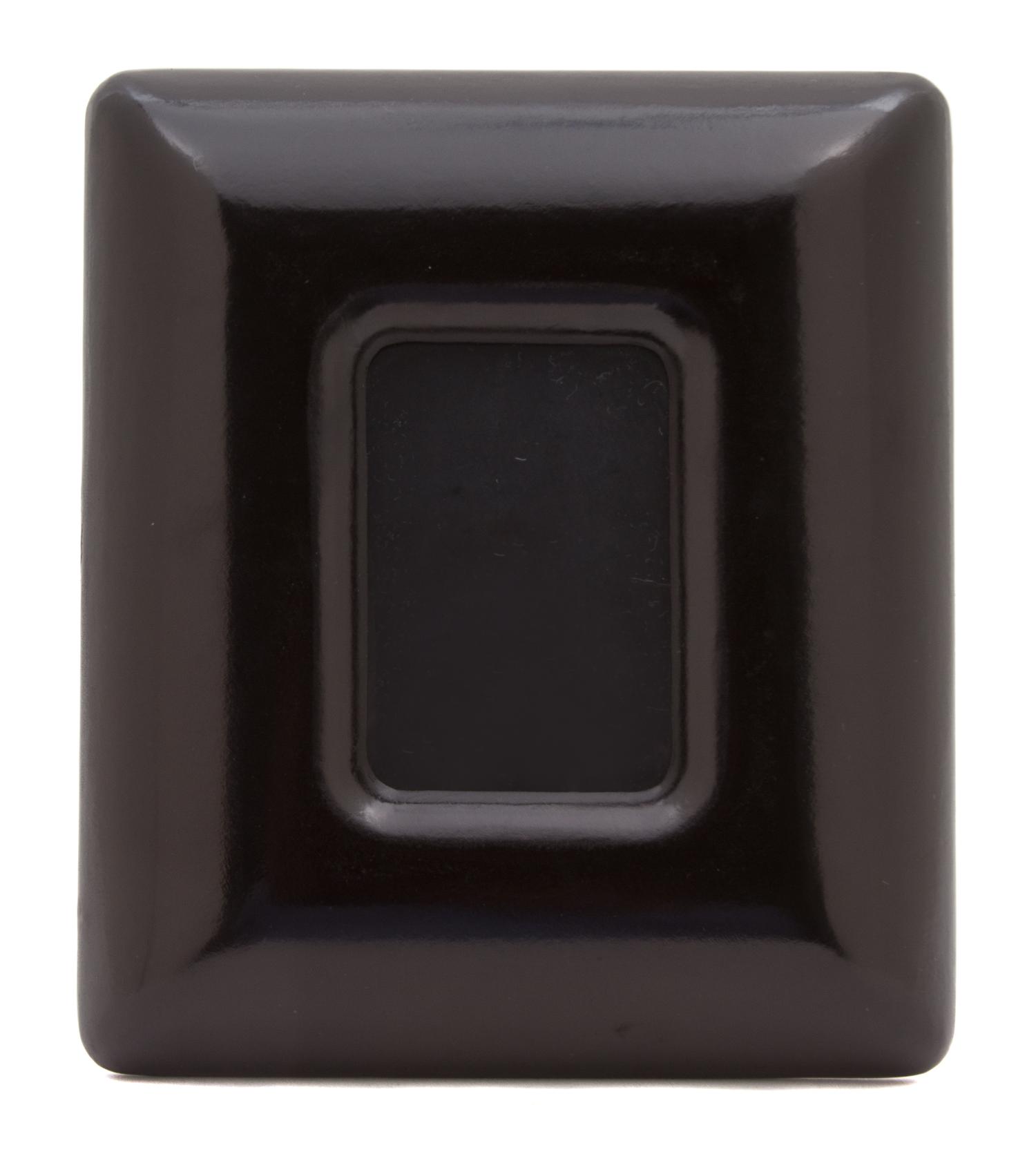 An Elsa Peretti for Tiffany & Co. Bombata Black Leather Frame, 9" x 8".