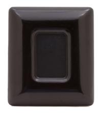 An Elsa Peretti for Tiffany & Co. Bombata Black Leather Frame, 9" x 8".