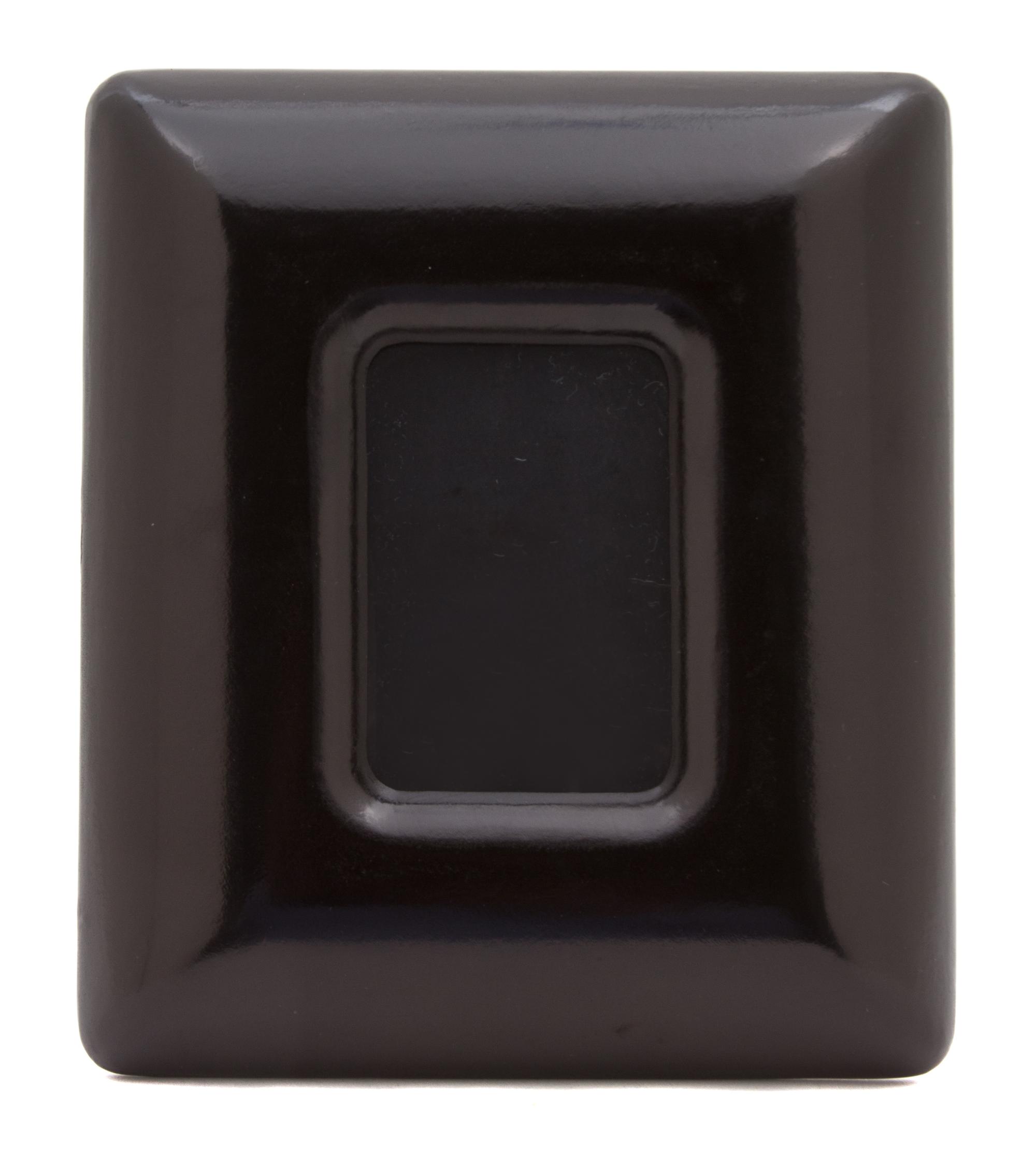 An Elsa Peretti for Tiffany & Co. Bombata Black Leather Frame, 9" x 8".