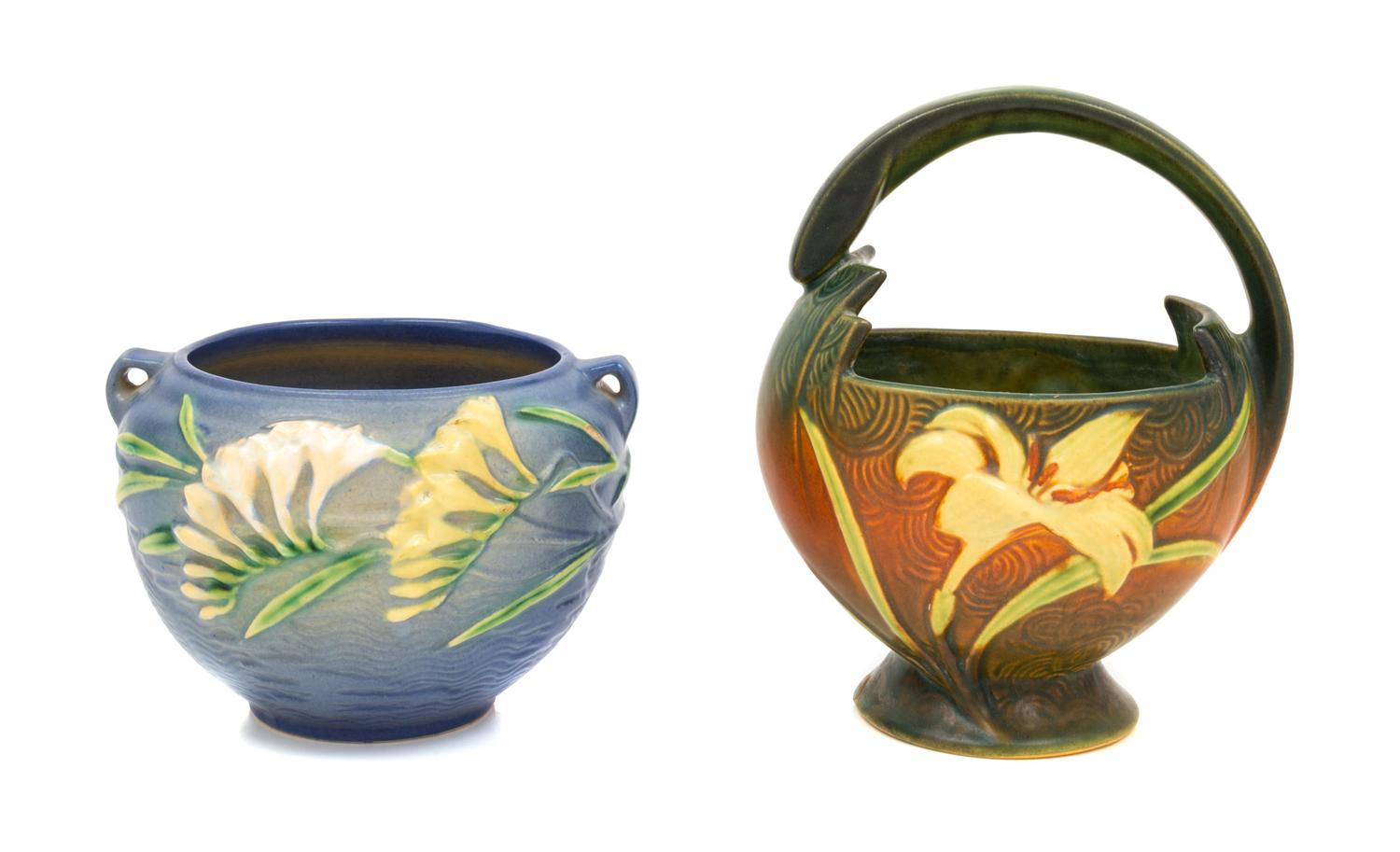 Two Roseville Pottery Articles