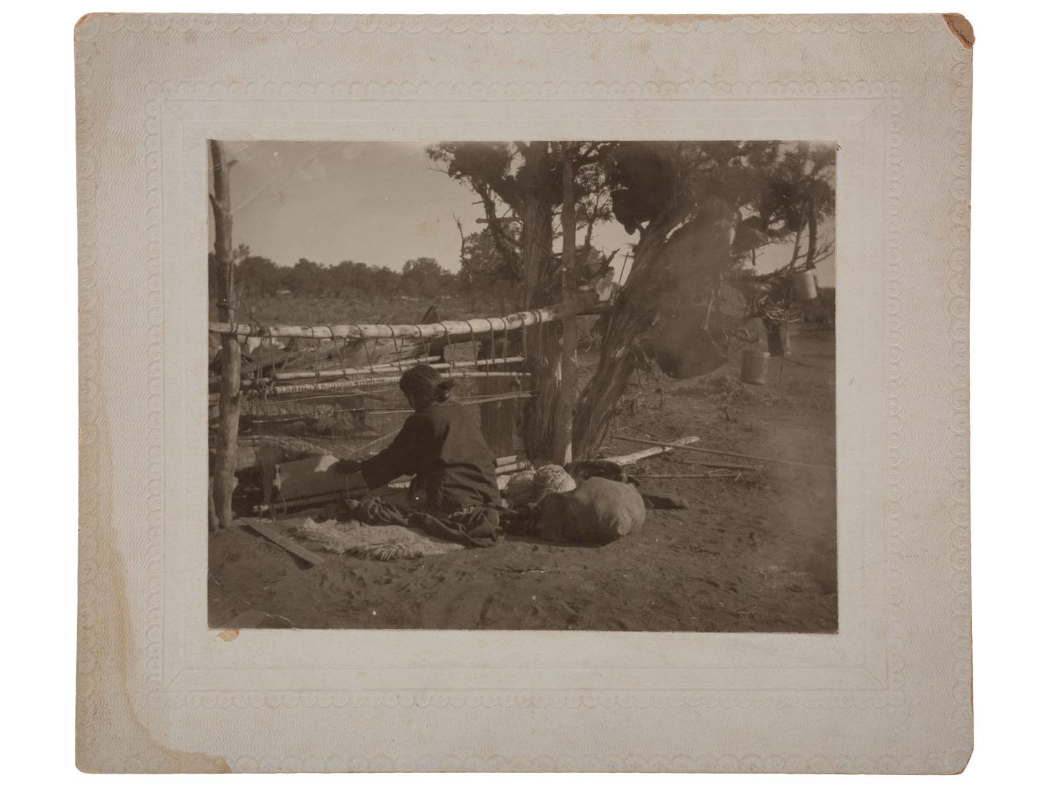 [NATIVE AMERICANS] -- [SOUTHWEST & ALASKA]. A group of 6 photographs, incl. female Native American subjects and view of Sitka, Alaska, incl. Indian Town.