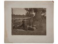[NATIVE AMERICANS] -- [SOUTHWEST & ALASKA]. A group of 6 photographs, incl. female Native American subjects and view of Sitka, Alaska, incl. Indian Town.