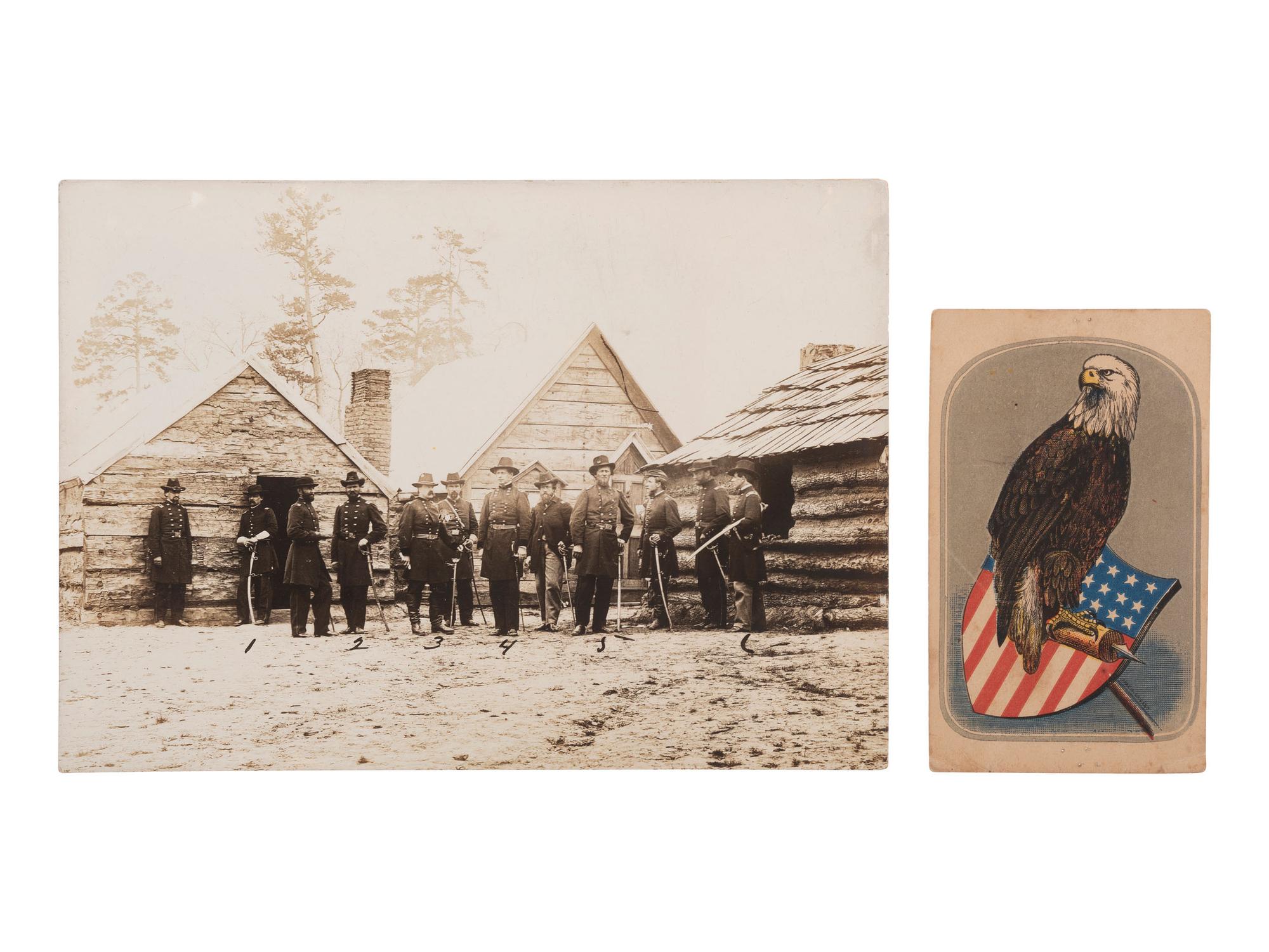 [CIVIL WAR - EARLY PHOTOGRAPHY]. A group of Civil War stereoviews & Stereographoscope.