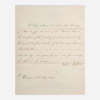 [Presidential] Van Buren, Martin, and John Tyler, and James K. Polk Group of 3 Signed Items