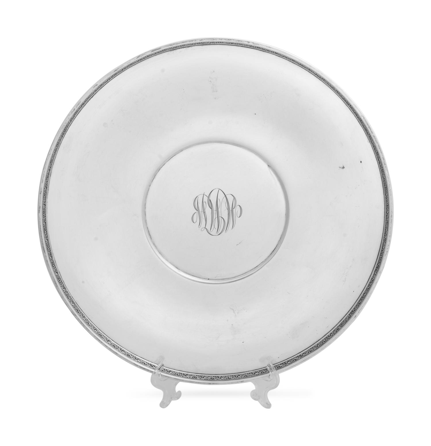 A Monogrammed Silver Tray